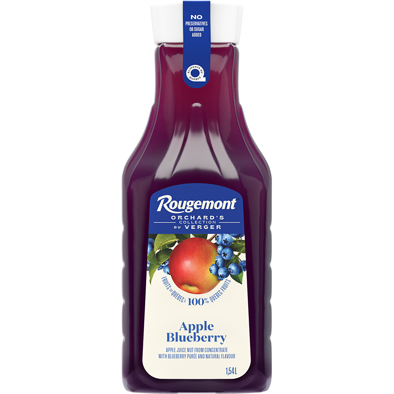 ROUGEMONT                      APPLE BLUEBERRY JUICE NOT FROM CONCENTRATE Plastic PET 1.54L