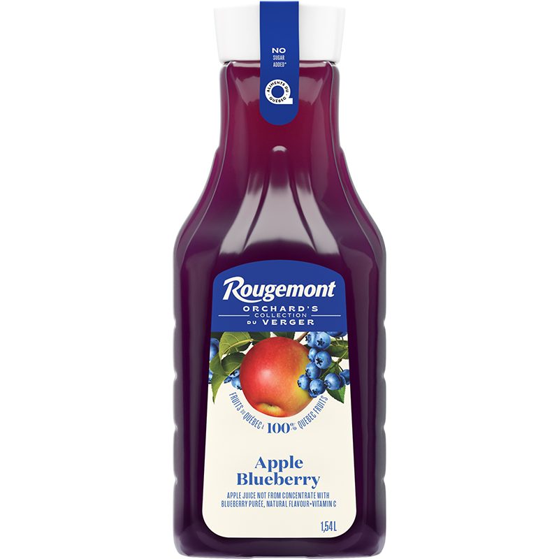 ROUGEMONT                      APPLE BLUEBERRY JUICE NOT FROM CONCENTRATE Plastic PET 1.54L